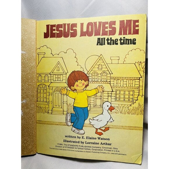 Jesus Loves Me All The Time, A Happy Day Book Vintage Children's Hardcover - Picture 4 of 12